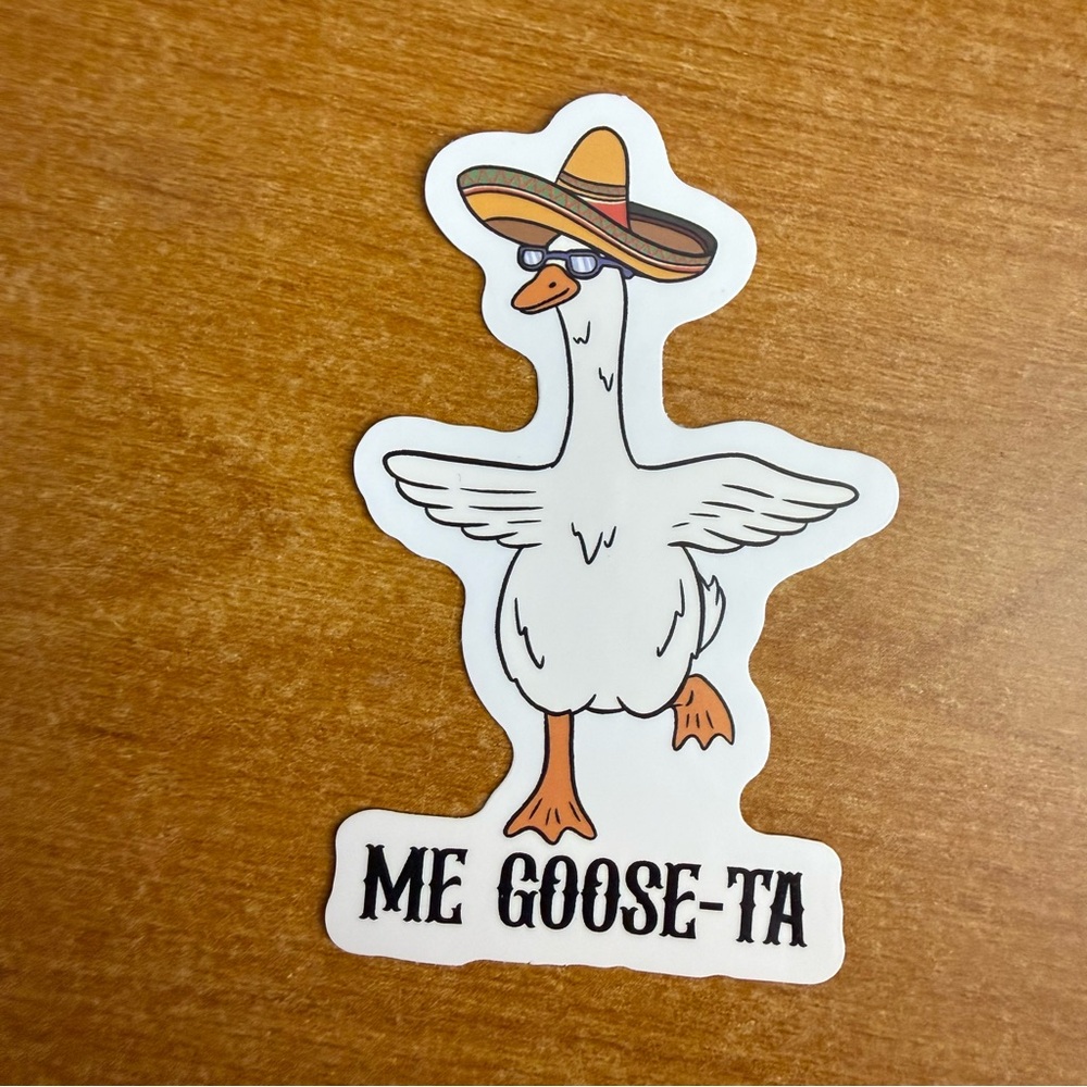 Funny Goose‎ Sticker with Sombrero